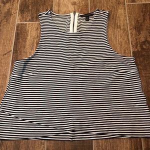 BANANA REPUBLIC SHIRT TOP Medium Striped M